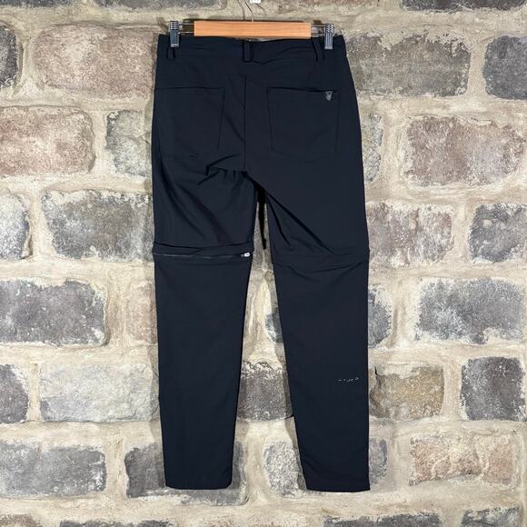 Spyder Convertible Pants Shorts Woman's Small Black Nylon Gorpcore Outdoor - Picture 6 of 16